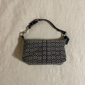 Coach Black Signature Logo Mini Purse